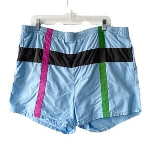 Vintage Paradise Beach Club Mens Size L 80s Beach Swim Short Shorts